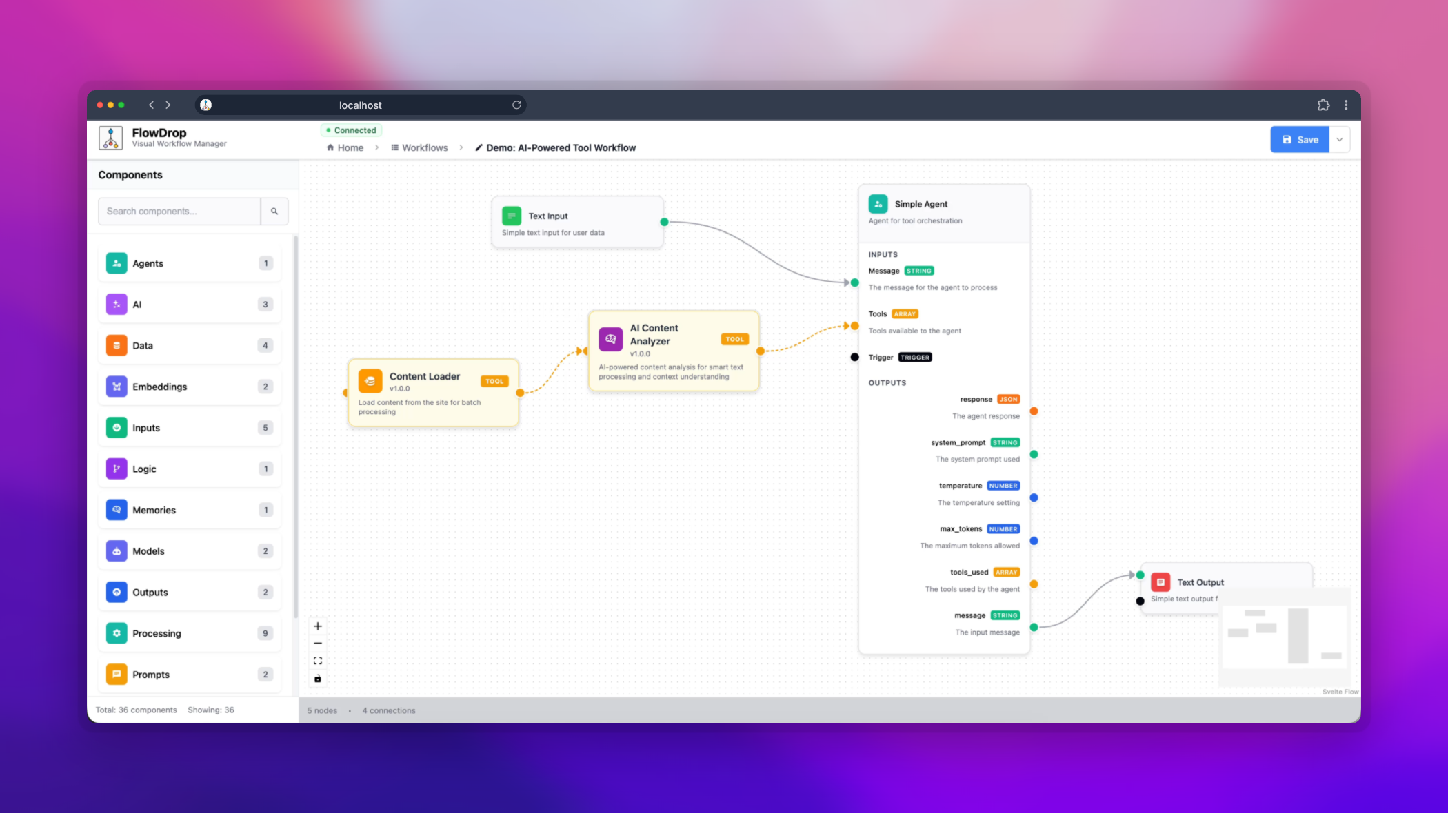 FlowDrop — Visual Workflow Editor